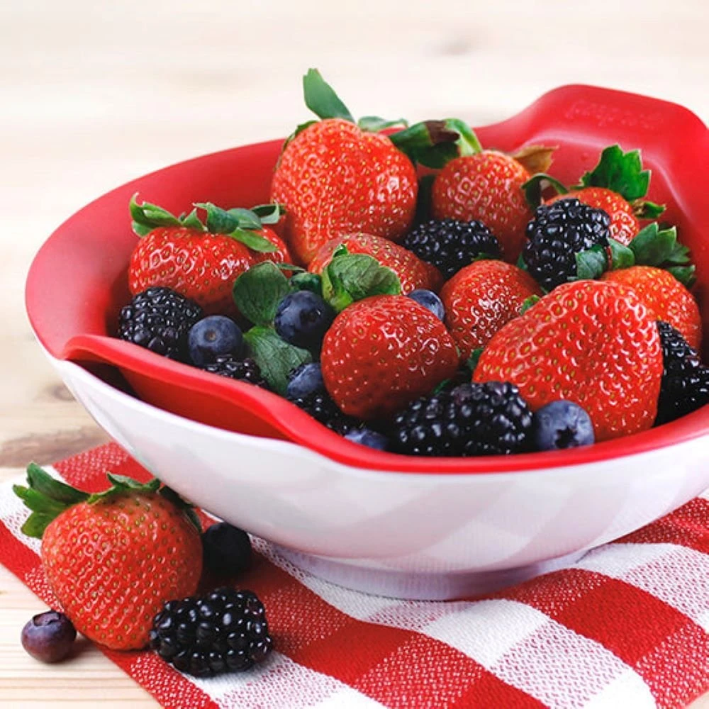 Prepara Berry Bowl | White/Red - Image 4