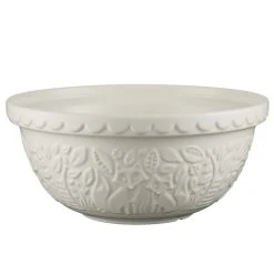 Mason Cash In The Forest S12 (4.25 Qt) Embossed Mixing Bowl | Fox (Cream)