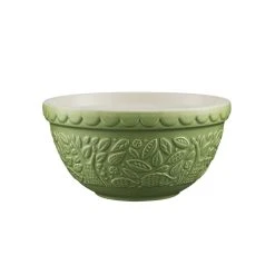 Mason Cash In The Forest S30 (1.25 Qt) Embossed Mixing Bowl | Hedgehog (Green)