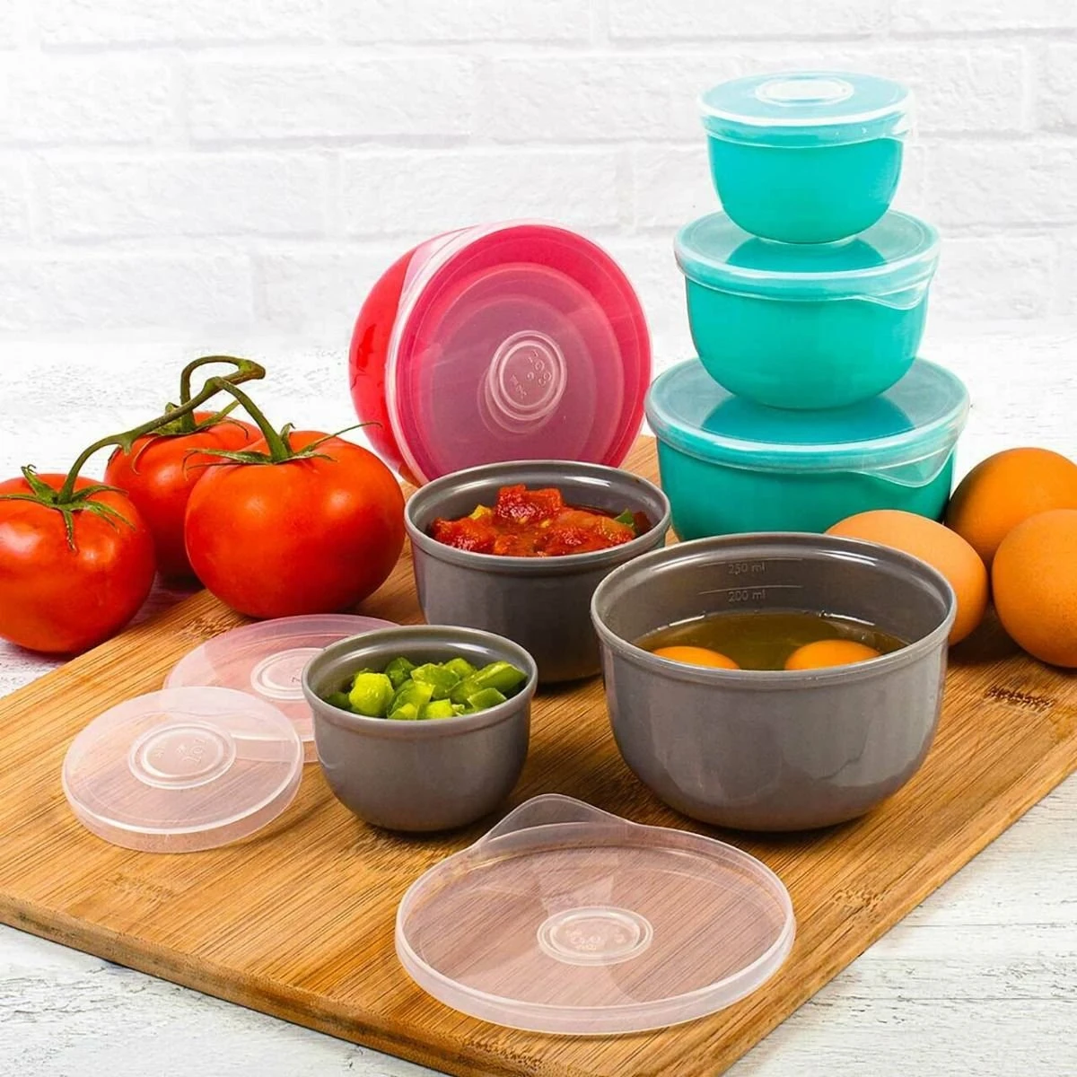 Gourmac PrepEase® Prep Bowl Set | Turquoise - Image 2