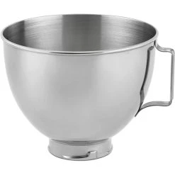 KitchenAid 4.5-Quart Stainless Steel Bowl With Handle | Fits 4.5-Quart & 5-Quart KitchenAid Tilt-Head Stand Mixers