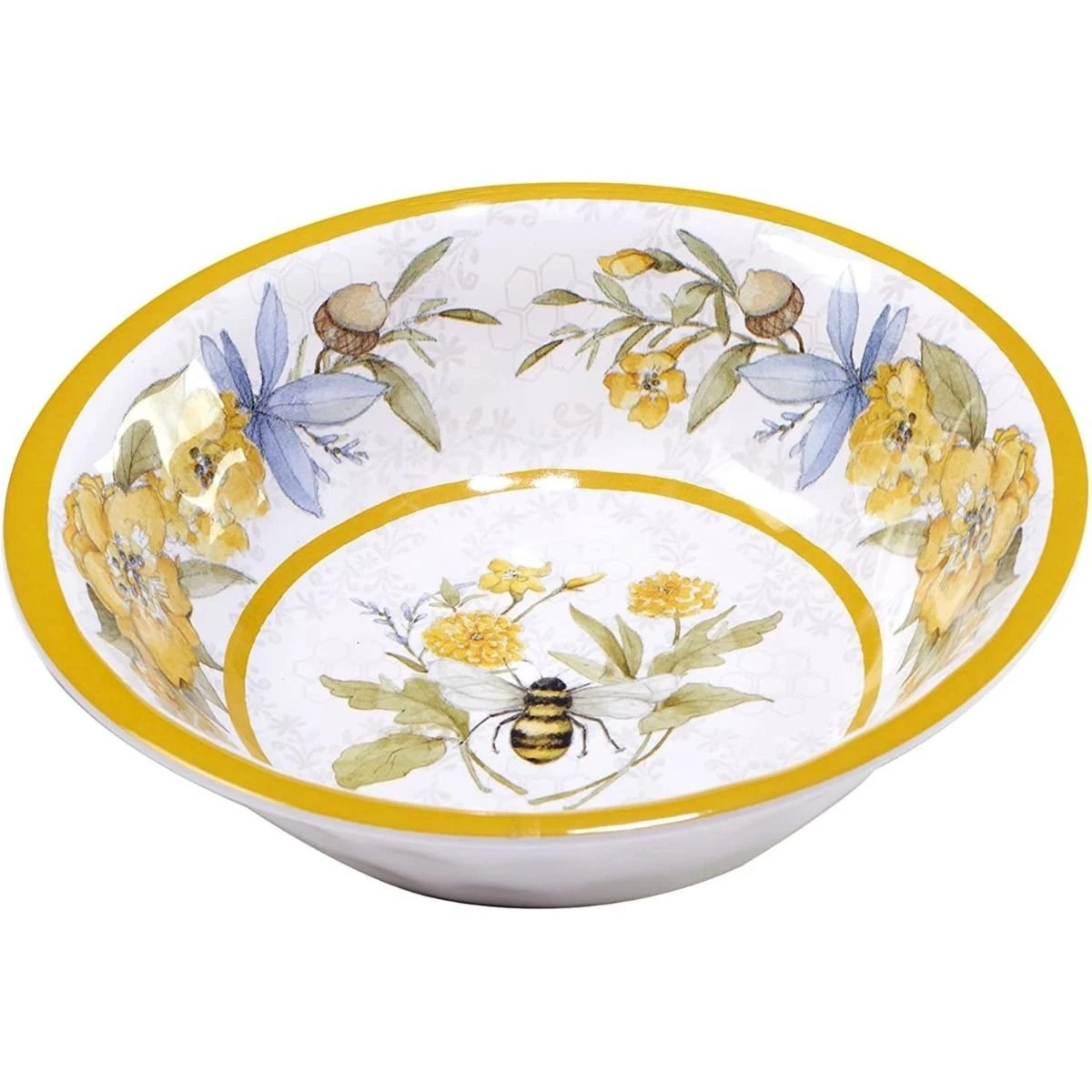 Certified International 7.5" X 2" Melamine All Purpose Bowl | Bee Sweet