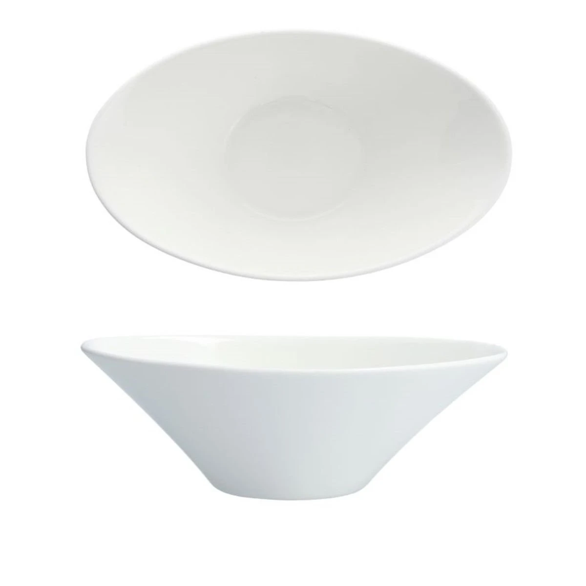 Fortessa Accentz® 8" Oval Dipping Bowl | White