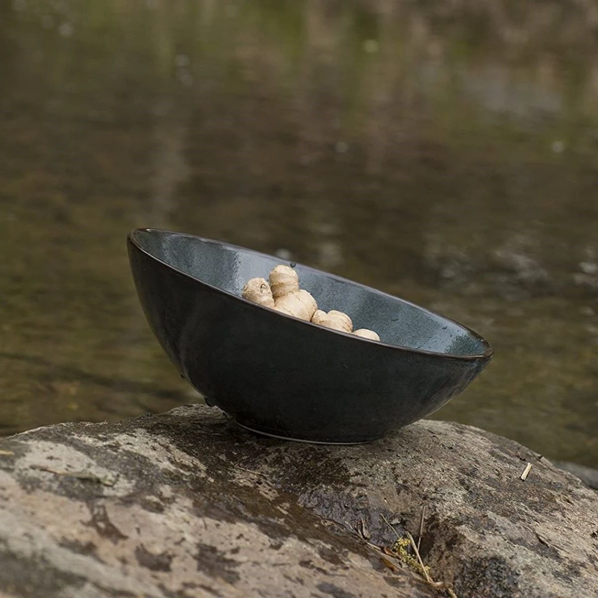 Fortessa Ston™ 8.5" Tilt Bowl | Twilight Blue - Image 4