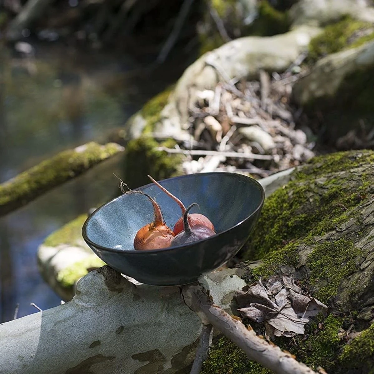 Fortessa Ston™ 8.5" Tilt Bowl | Twilight Blue - Image 5