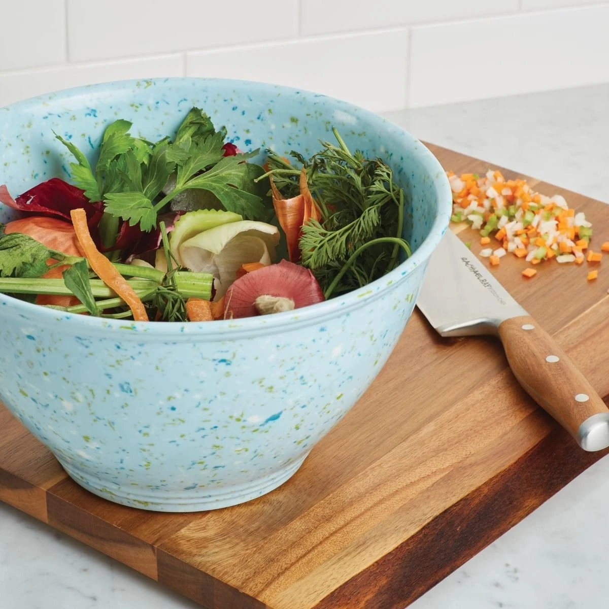Rachael Ray Garbage Bowl | Light Blue - Image 4