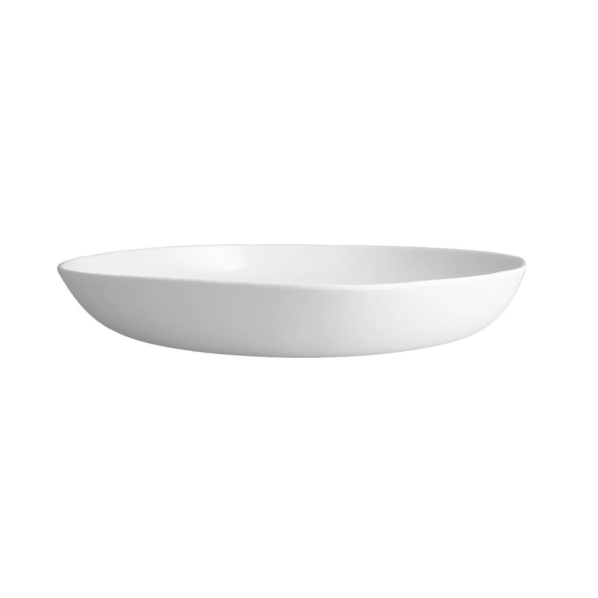 Fortessa Playa Blanca Melamine 16" Shallow Bowl | White Beach - Image 2
