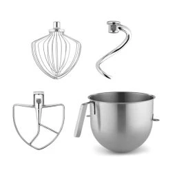 KitchenAid 8-Quart Stainless Steel Bowl + Stand Mixer Accessory Pack | Fits 8-Quart KitchenAid Commercial Bowl-Lift Stand Mixers