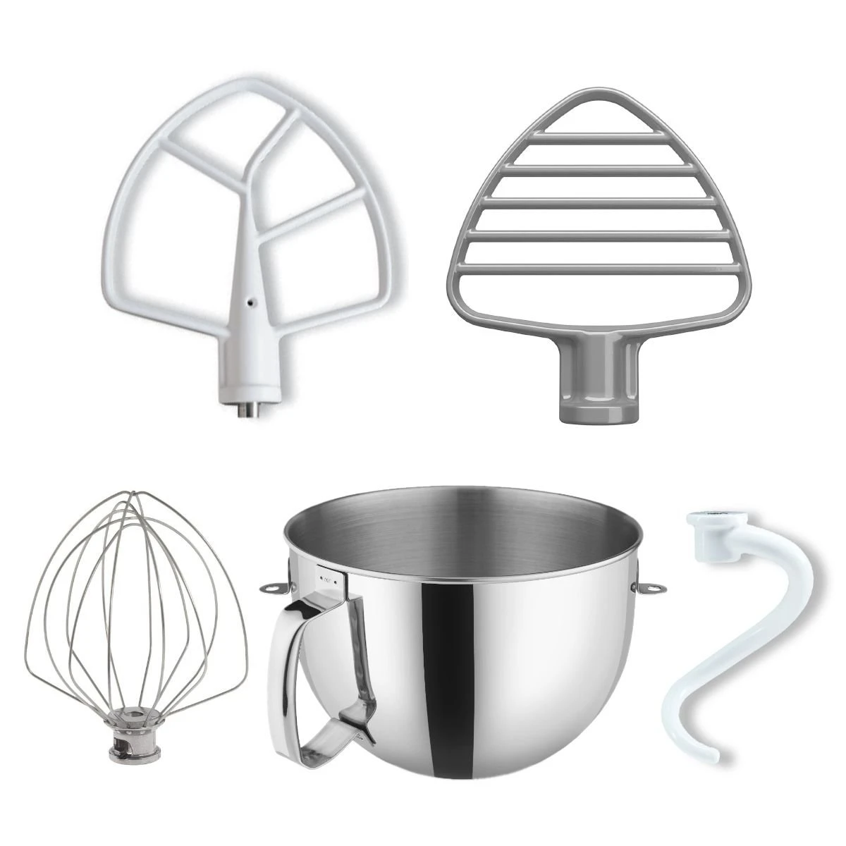 KitchenAid 6-Quart Stainless Steel Bowl + Coated Pastry Beater Accessory Pack | Fits 6-Quart KitchenAid Bowl-Lift Stand Mixers