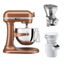 KitchenAid 6-Quart Pro 600 Bowl-Lift Stand Mixer | Copper Pearl + Ultimate Baker's Bundle