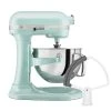 KitchenAid 6-Quart Pro 600 Bowl-Lift Stand Mixer | Ice Blue + Flex Edge Beater