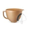 KitchenAid 5-Quart Fired Clay Ceramic Bowl + Flex Edge Beater | Fits 4.5-Quart & 5-Quart KitchenAid Tilt-Head Stand Mixers