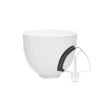 KitchenAid 5-Quart White Mermaid Lace Textured Ceramic Bowl + Flex Edge Beater | Fits 4.5-Quart & 5-Quart KitchenAid Tilt-Head Stand Mixers