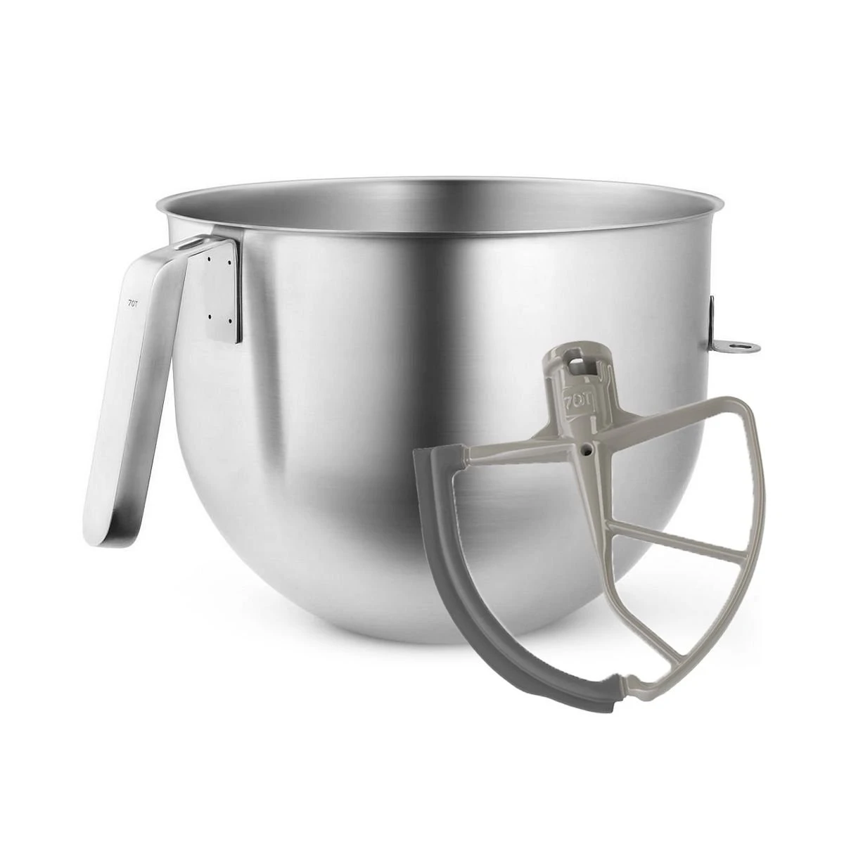 KitchenAid 7-Quart Commercial Mixer Bowl + Flex Edge Beater | Fits 7-Quart & 8-Quart KitchenAid Bowl-Lift Stand Mixers