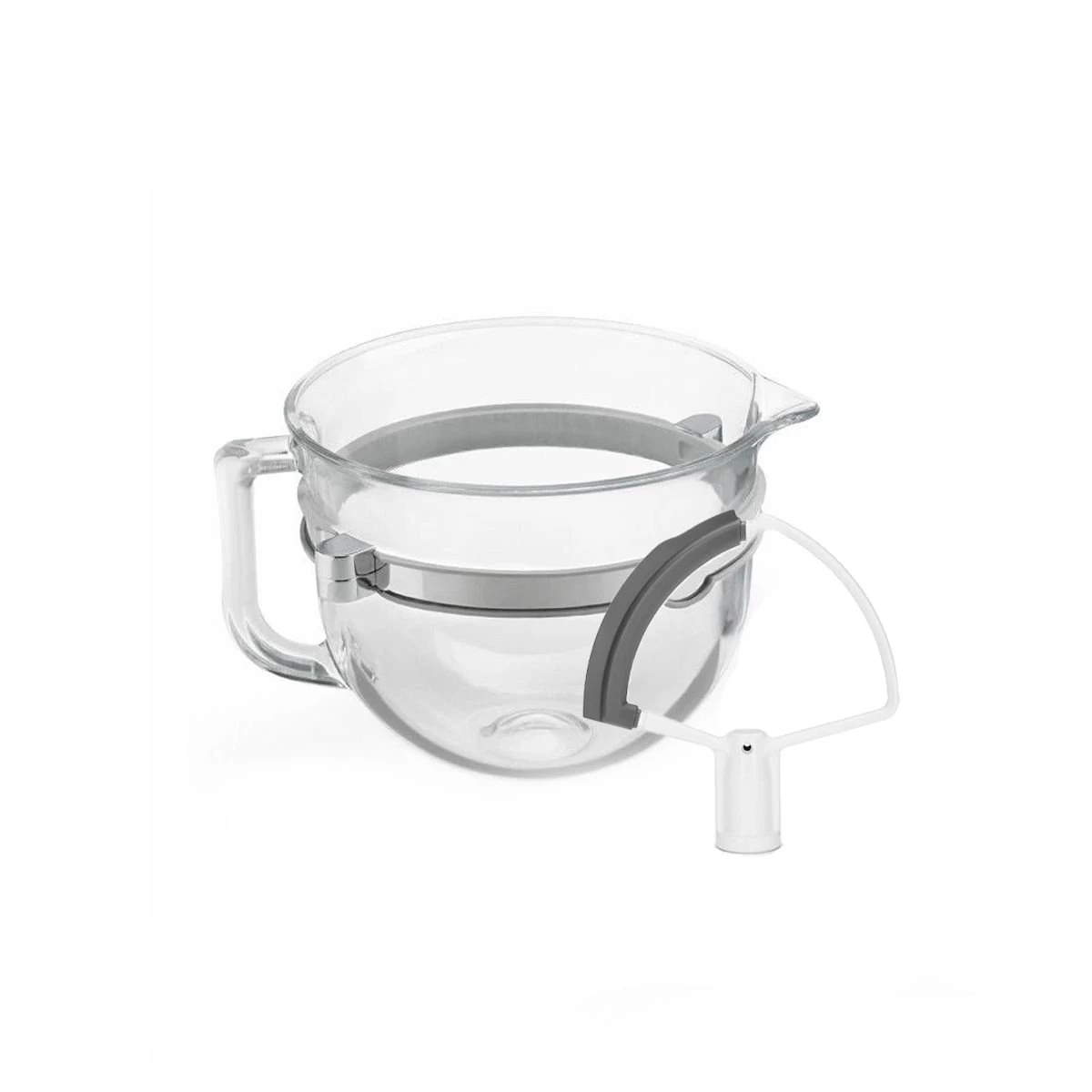 KitchenAid 6-Quart Glass Bowl + Flex Edge Beater | Fits 6-Quart KitchenAid Pro 6500 Design Series Stand Mixers