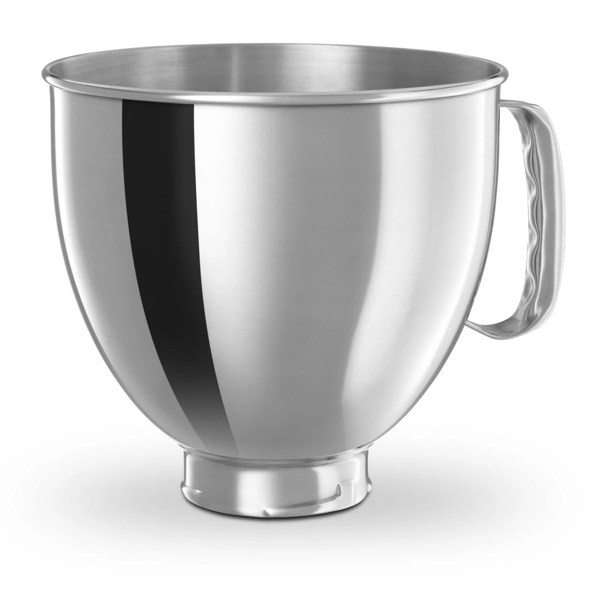 KitchenAid 5-Quart Stainless Steel Bowl W/Handle + Flex Edge Beater | Fits 4.5-Quart & 5-Quart KitchenAid Tilt-Head Mixers - Image 2