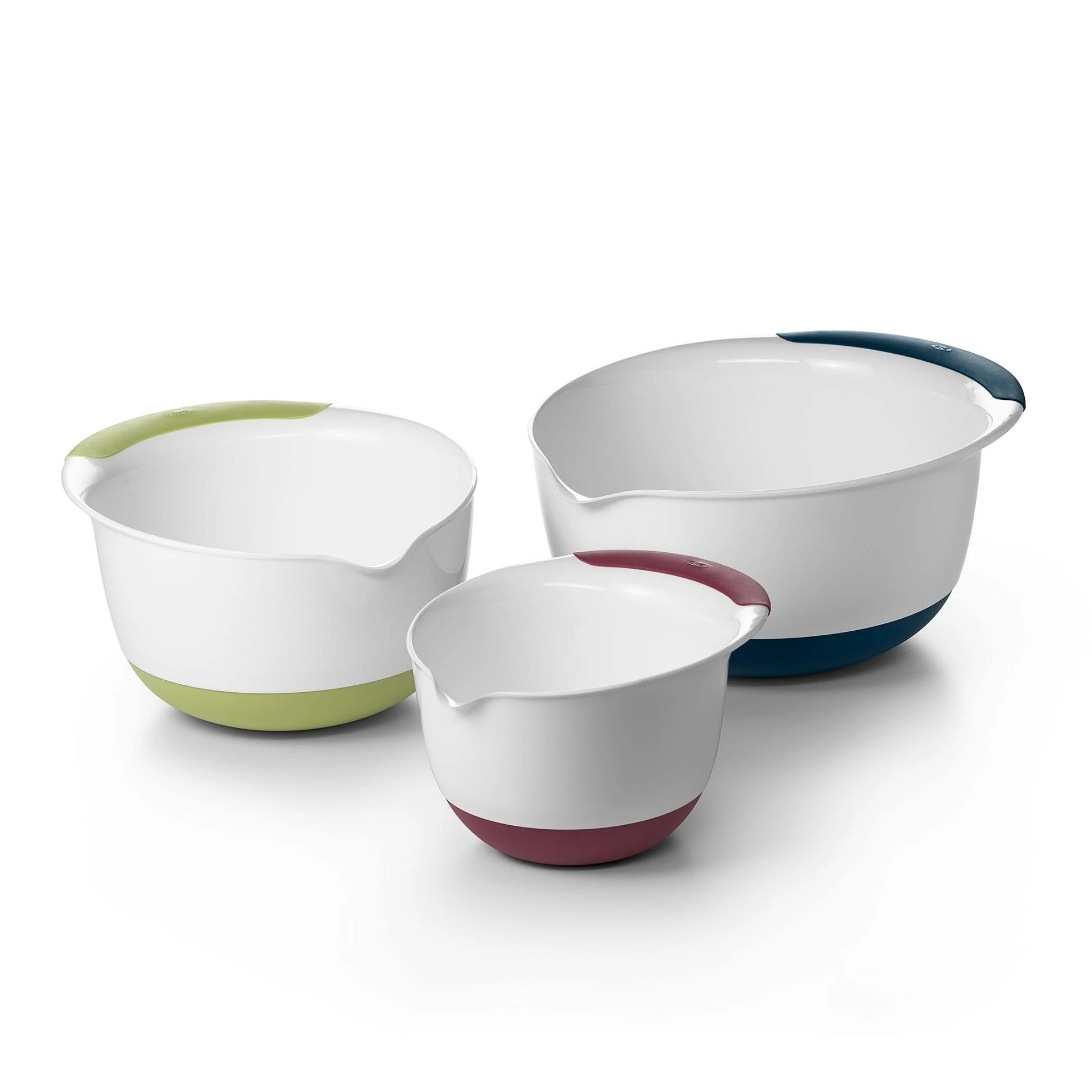OXO White Mixing Bowl Set Of 3 - Image 2