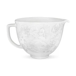 KitchenAid 5-Quart Whispering Floral Patterned Ceramic Bowl | Fits 4.5-Quart & 5-Quart KitchenAid Tilt-Head Stand Mixers
