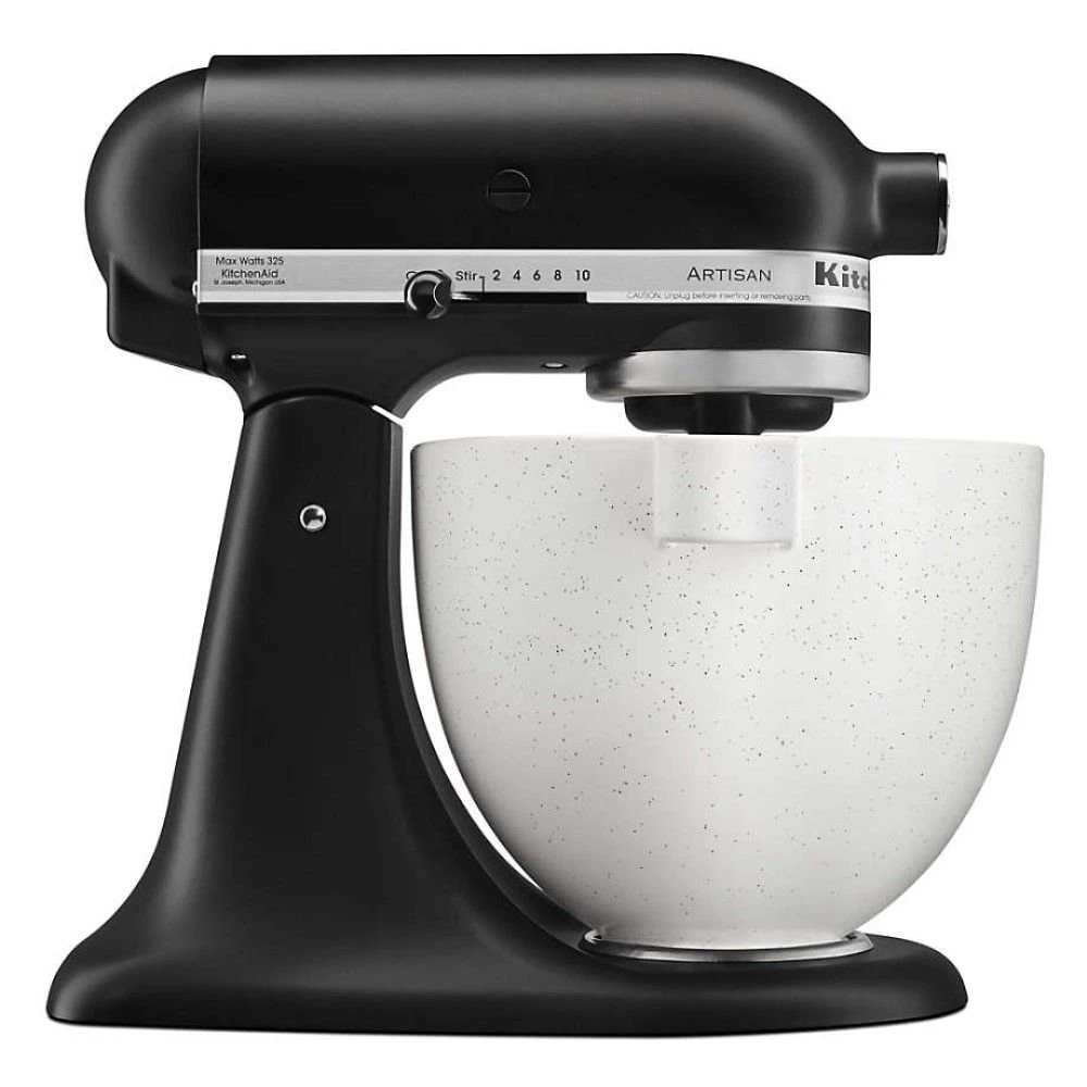 KitchenAid 5-Quart Speckled Stone Ceramic Bowl | Fits 4.5-Quart & 5-Quart KitchenAid Tilt-Head Stand Mixers - Image 2