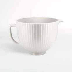 KitchenAid 5-Quart Classic Columns Ceramic Bowl | Fits 4.5-Quart & 5-Quart KitchenAid Tilt-Head Stand Mixers