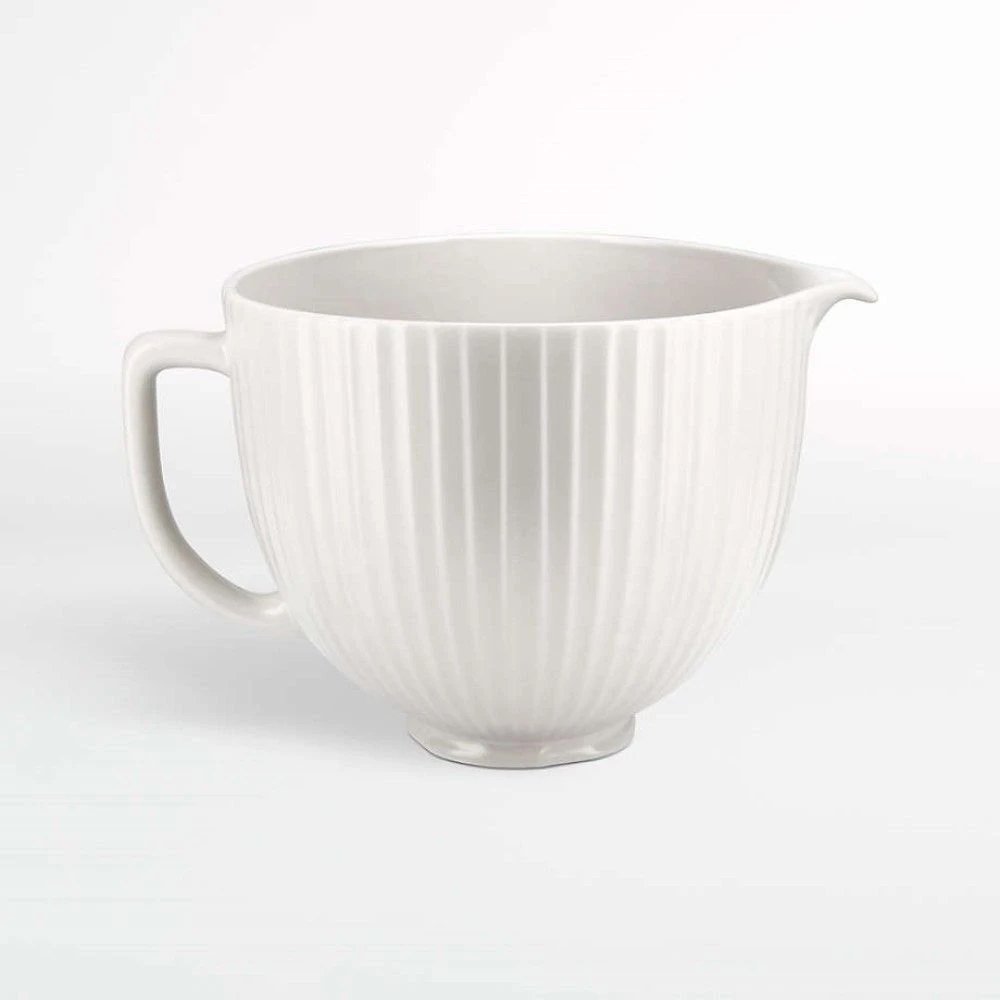 KitchenAid 5-Quart Classic Columns Ceramic Bowl | Fits 4.5-Quart & 5-Quart KitchenAid Tilt-Head Stand Mixers