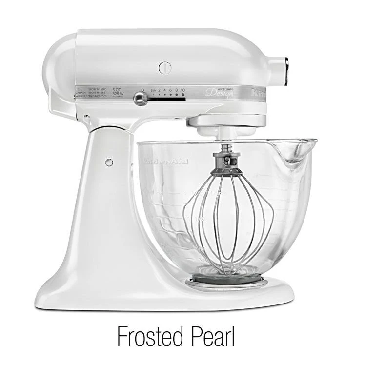 KitchenAid 5-Quart Artisan Tilt-Head Stand Mixer | Design Series Glass Bowl - Image 2
