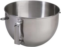 KitchenAid 5-Quart Polished Stainless Steel Bowl W/Handle - Wide Bowl | Fits 5-Quart, 6-Quart & 7-Quart KitchenAid Bowl-Lift Stand Mixers