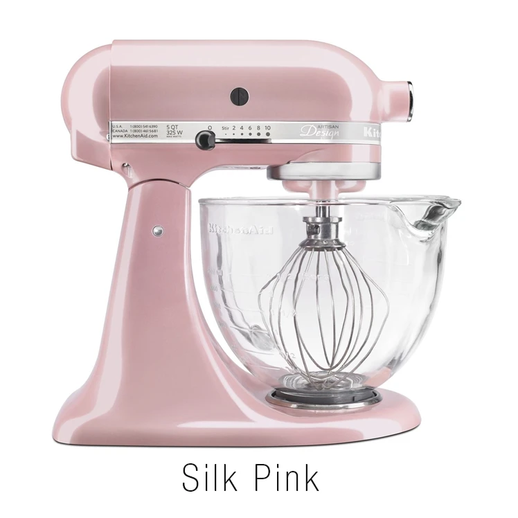 KitchenAid 5-Quart Artisan Tilt-Head Stand Mixer | Design Series Glass Bowl