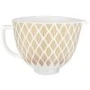 KitchenAid 5-Quart Gold Conifer Patterned Ceramic Bowl | Fits 4.5-Quart & 5-Quart KitchenAid Tilt-Head Stand Mixers