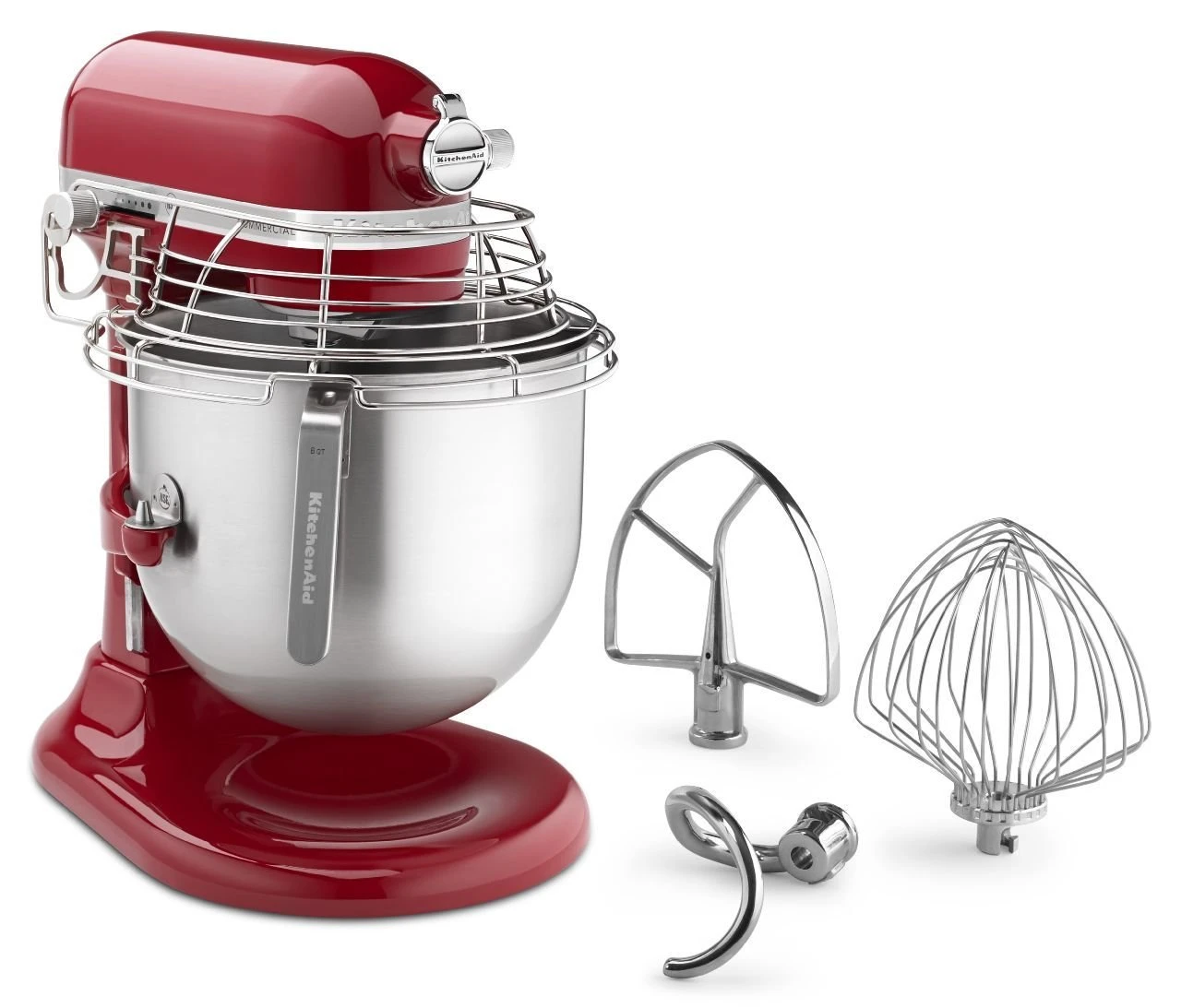 KitchenAid Commercial 8-Quart Bowl-Lift Stand Mixer With Bowl Guard | Empire Red - Image 3