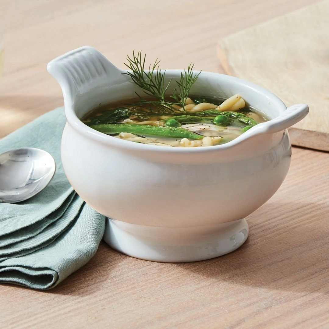 Le Creuset 20oz Heritage Soup Bowl | White - Image 4