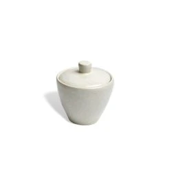 Carmel Ceramica Cozina Sugar Bowl With Lid | White