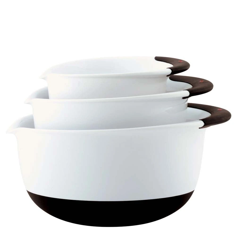 OXO Good Grips 3-Piece Mixing Bowl Set | White
