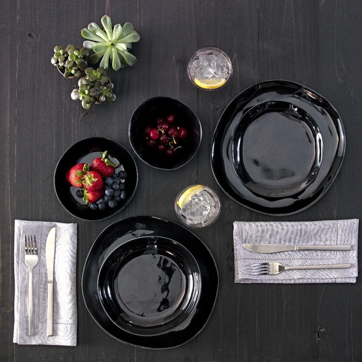 Fortessa Sandia Melamine 6.75" Coupe Bowl | Obsidian - Image 3
